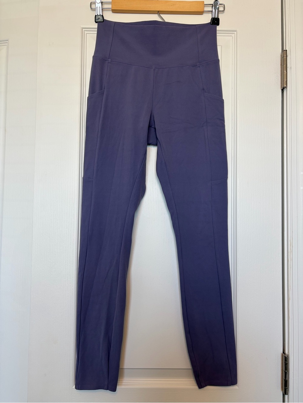 REI Co-op High Rise Leggings Lilac Side Pockets Athletic Full Length S